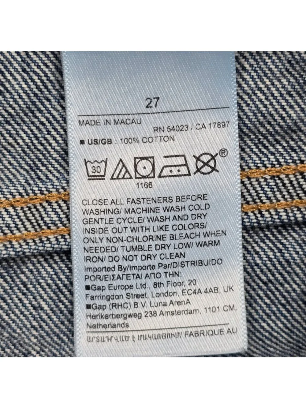 BR Banana Republic Mens Jeans Size 27 Straight Leg Mid Wash Denim